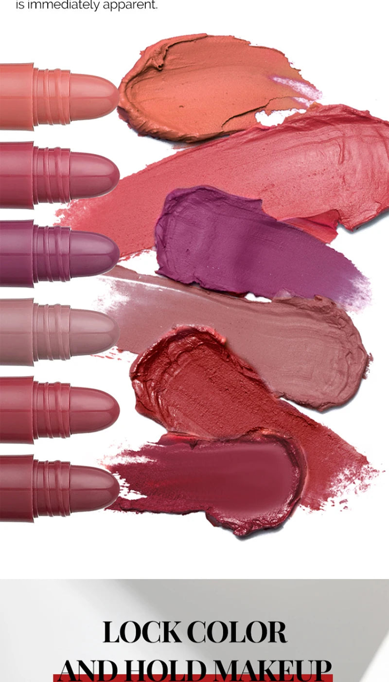 MAGIC CASA 18-Color Capsule Lipstick Set - Mini Matte, Long-lasting, Waterproof, Non-transfer，Soft matte finish